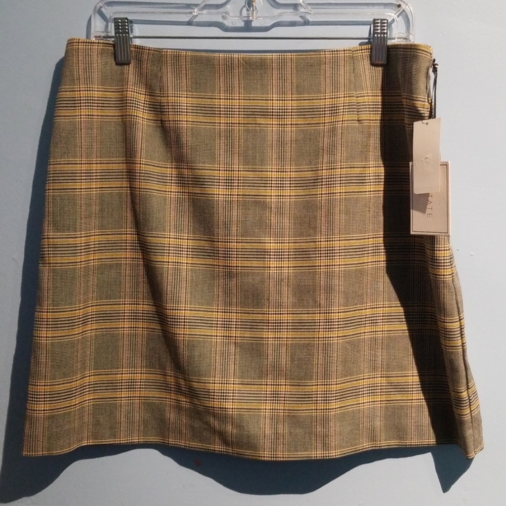 NWT 1 State Plaid Skirt
